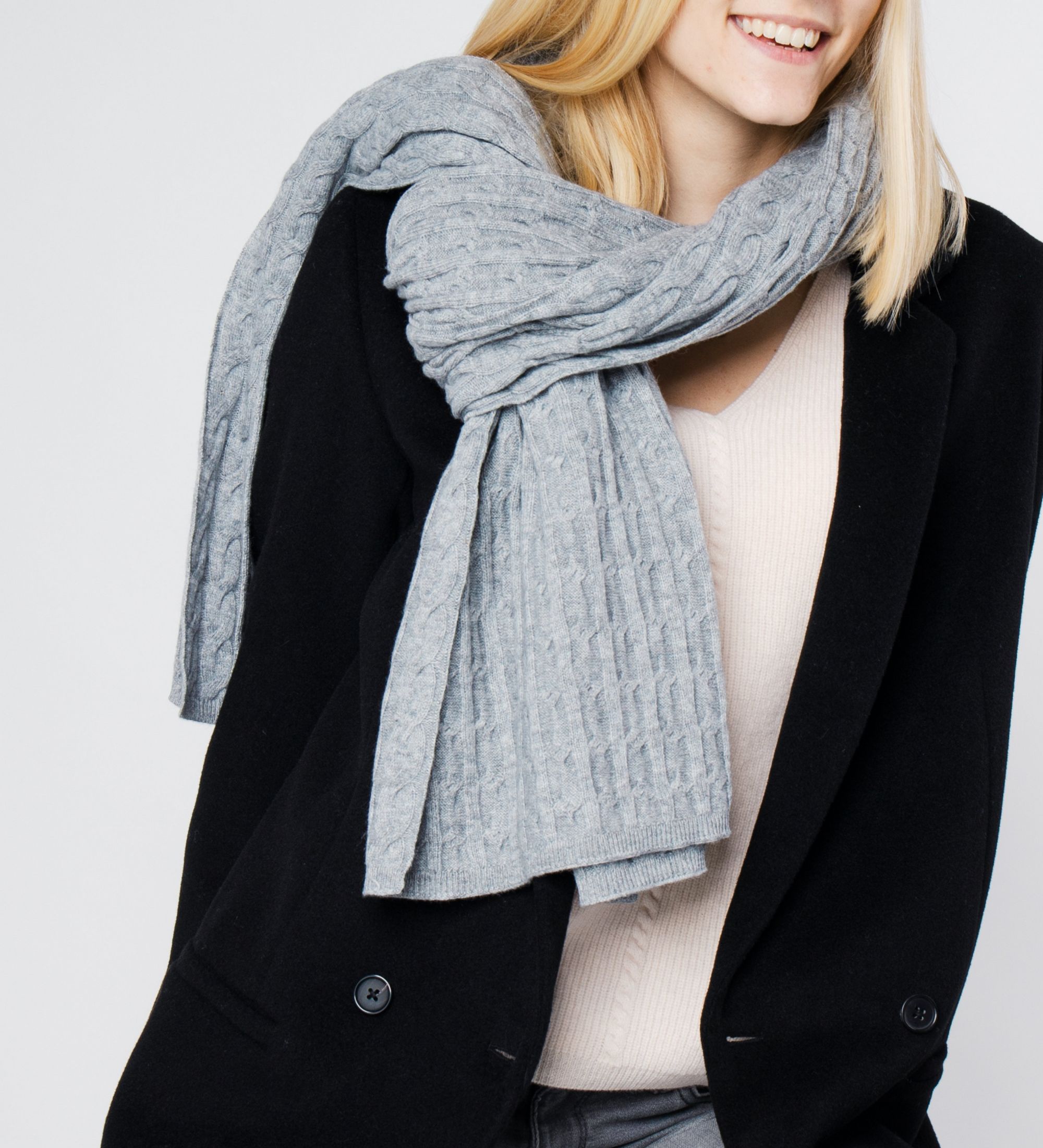 Oversized cashmere wrap